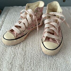 Fun floral converse sneakers